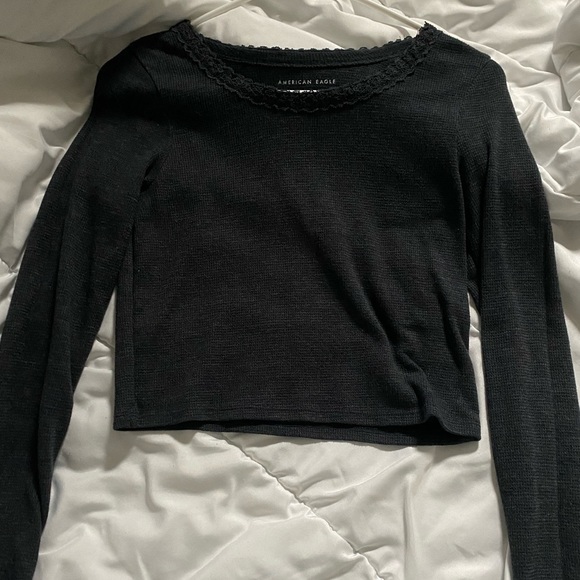 American Eagle waffle crop top - Picture 1 of 2